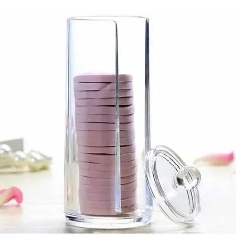 Vaso Acrílico Organizador Porta Discos Cosméticos