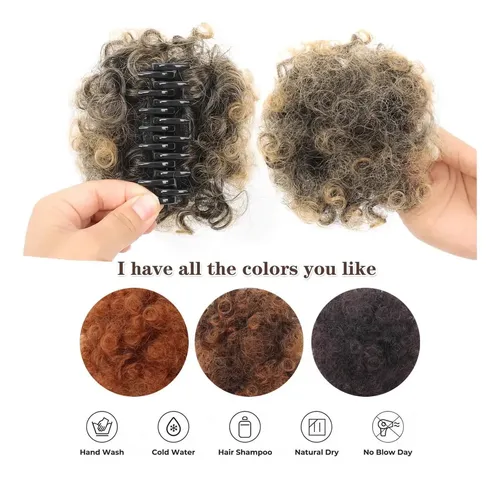 Extensión De Cabello Sintético Con Forma De Moño Con Forma D
