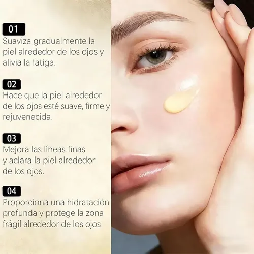 Haizhilan Crema De Ojos Apretada 20ml, Crema De Ojos Tempora Todo Tipo De Piel Día/noche