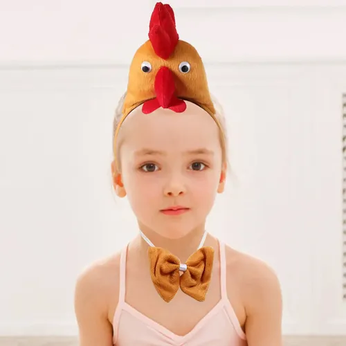 Cintas De Pelo Gallo Niñas Diademas Caricatura Pascua