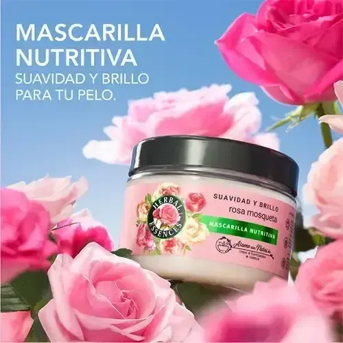 Mascarilla Capilar Herbal Essences Rosa Mosqueta 300 Ml
