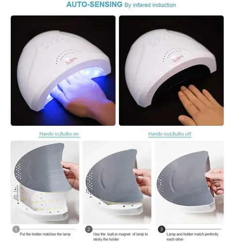 Kit De Esmalte En Gel Y Lámpara Uv Led 48w Vishine Sunone