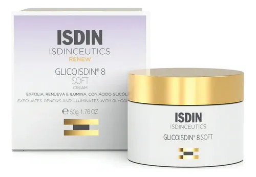 Crema Isdinceutics Glicoisdin 8% Soft Para Todo Tipo De Piel De 50ml/50g