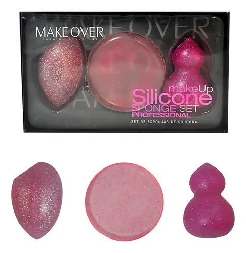 Esponjas De Maquillaje Silicona Makeover Pack 3 Unidades