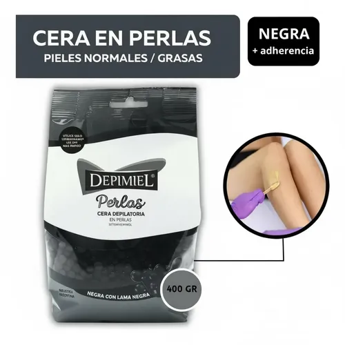 Depimiel Cera En Perlas Negra Bolsa X 400 Gr