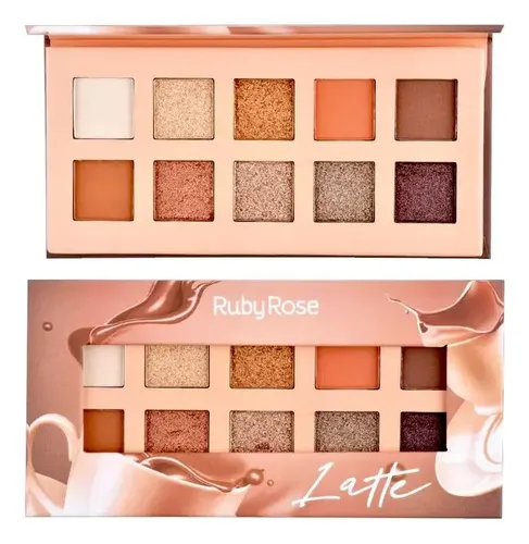 Sombra De Ojos Ruby Rose Latte Sombras Color Marrón
