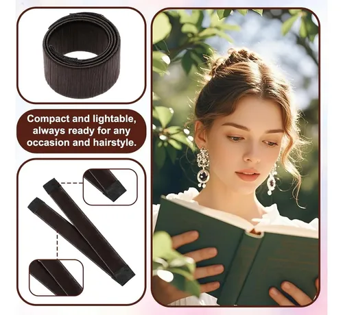 Hacedores De Moño Para Cabello Cobee 3 Pcs Marrón