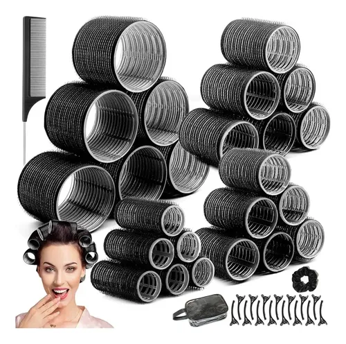 42 Tubos Para Rizar Cabello Abrazadera Plástica Para Cabello