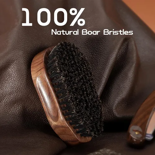 Groomage Cepillo De Barba For Hombres, Cepillo De Barba Y