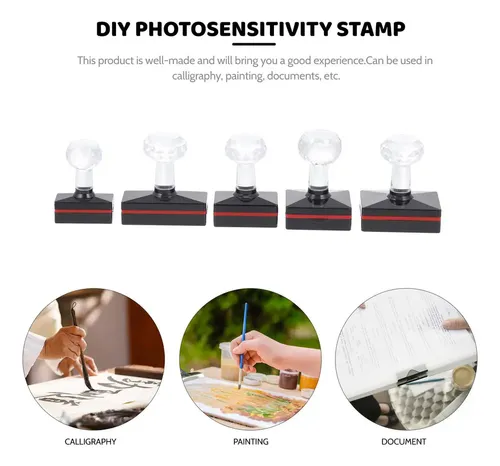 V * * New A – For Set De 5 Sellos Fotosensibles Con Xh .