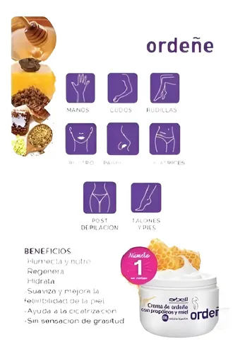 Crema De Ordeñe Propóleo Miel 250 Grs. X3u. Natural Arbell