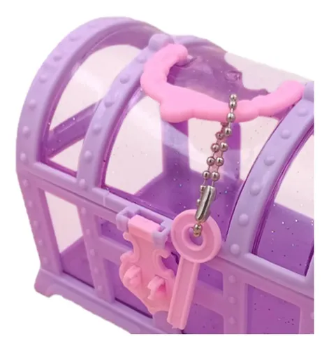 Caja De Cosméticos Grande Para Niñas, Organizador Violeta