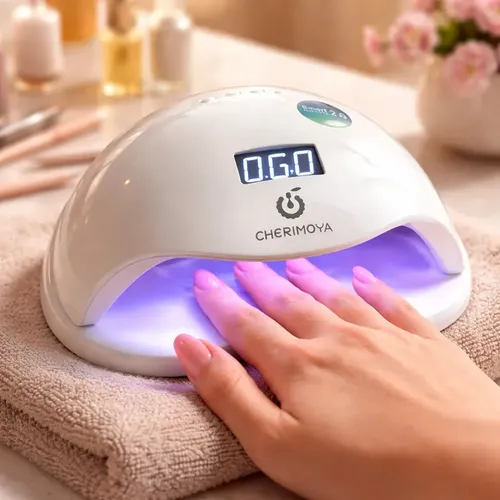 Cabina Uñas Cherimoya 5 Plus Blanco 48W UV LED Sensor y Temporizador