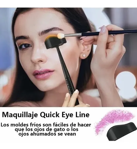 /kit Rápido Maquillaje Plantilla Sombra Ojos Molde Delineado