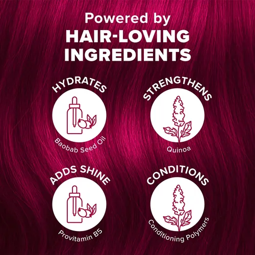 Tinte Para Cabello Splat Midnight Ruby, Vegano, 6 Onzas