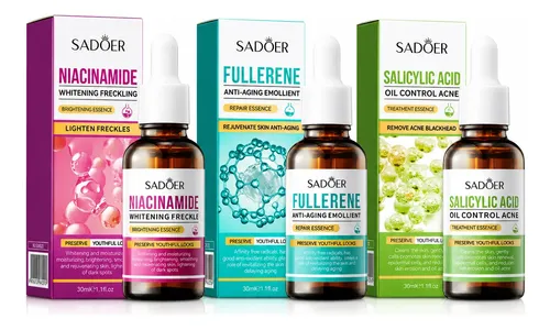 Combo X3 Serum Facial Tratamiento Rutina Completa Coreana