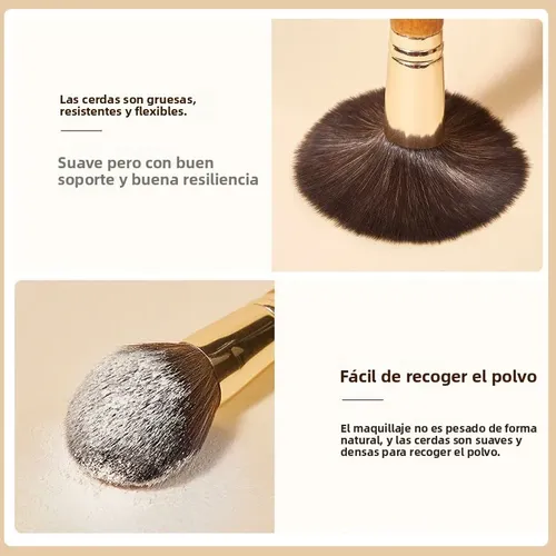Veejaga Set De 9 Pinceles De Maquillaje Mini Portátil Para