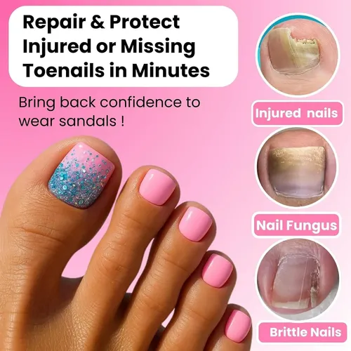 Kit Poligel Uñas Dedos De Los Pies Glimightyx 3 Colores
