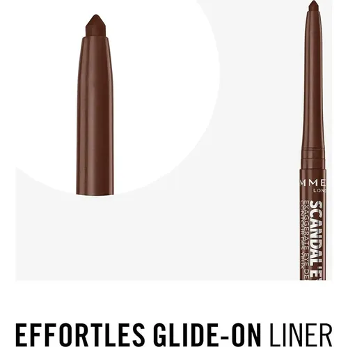Delineador De Ojos Rimmel Exaggerate Brown 0.35g Chocolate Brown