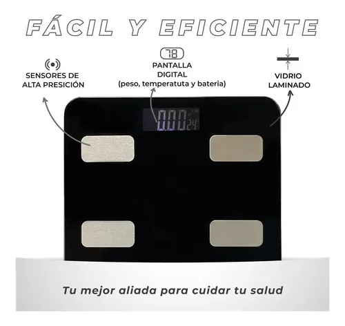 Balanza Digital Baño Mti Bluetooth Personal Corporal 180kg