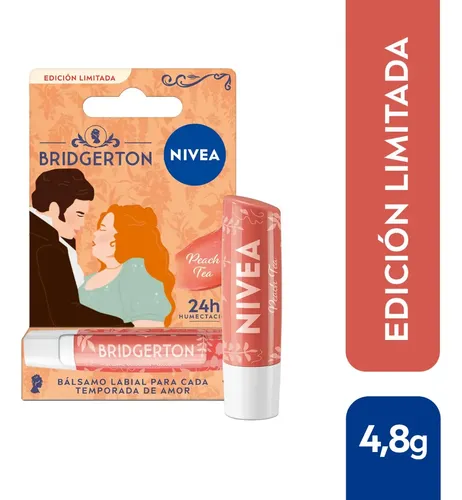 Nivea Bálsamo Labial Peach Tea Edición Limitada Bridgerton Todo Tipo De Piel Día/noche