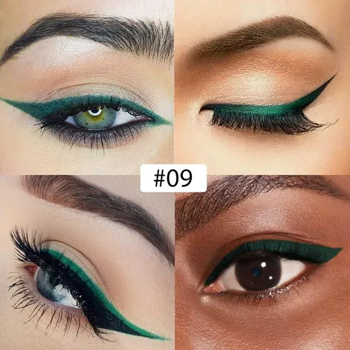 Delineador De Ojos Líquido Verde Oscuro Evpct 1pcs