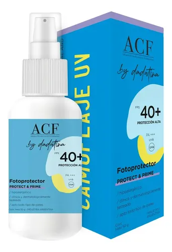 Protector Solar Facial Acf Dadatina Camuflaje Uv Fps 40+