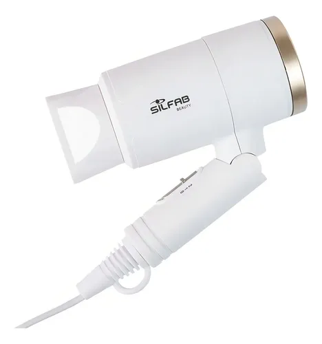 Secador De Pelo Mini White Dual Silfab By-573d Color Blanco