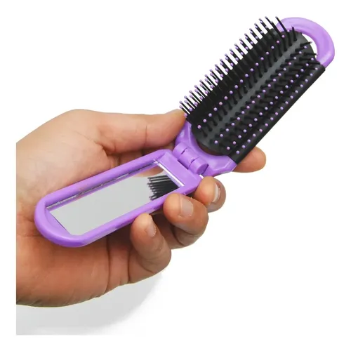 Set De Cepillo Y Peine Para El Cabello Luxxii Con Espejo Ple
