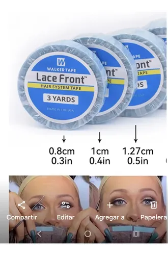 Cinta Bi Faz P/extensiones Tape De Pelo 3y X0,8 Cm Walker