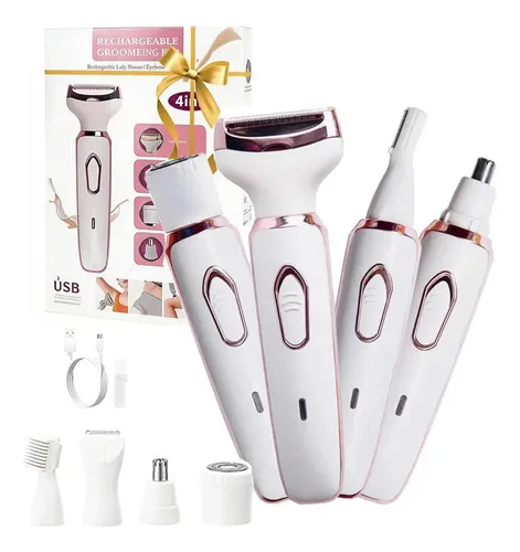 A, Depiladora Eléctrica Waikil 4 En 1 For Mujer, Con