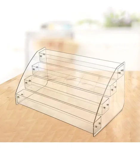 Organizador De Cosméticos Con Soporte Acrílico Para Tarjetas