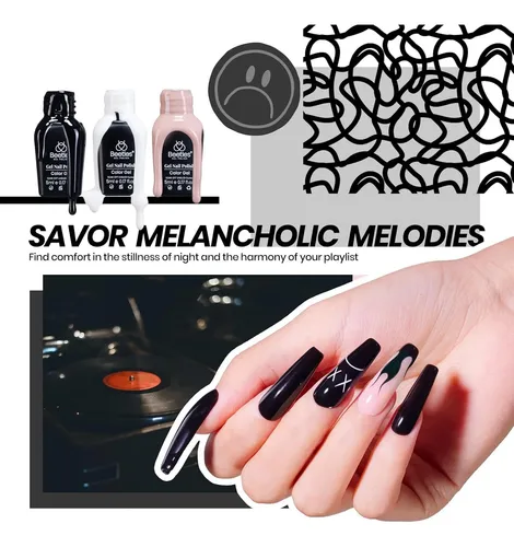 Kit Esmalte Gel 35 Colores Uv Base Top Coat Manicura