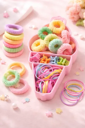 10 Set De Colitas Y Broches Para El Pelo- Infantil-souvenir.
