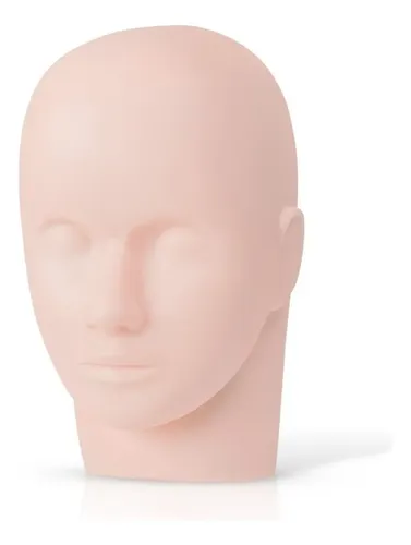 Cabeza Cara Maniquí Práctica Maquillaje Pestañas Silicona