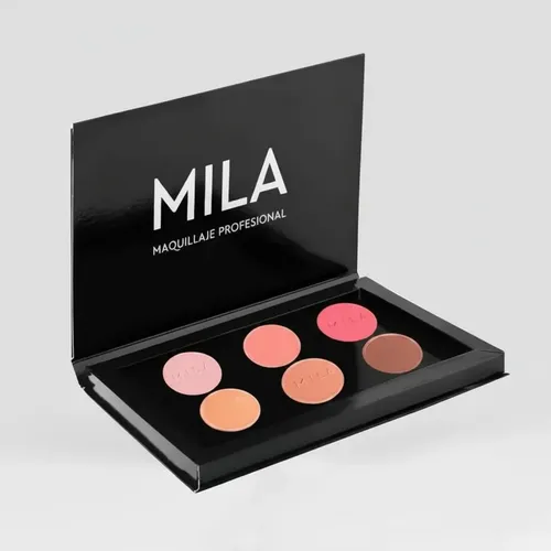 Paleta De Sombras Y Rubores Neutro Maquillaje Mila Pro