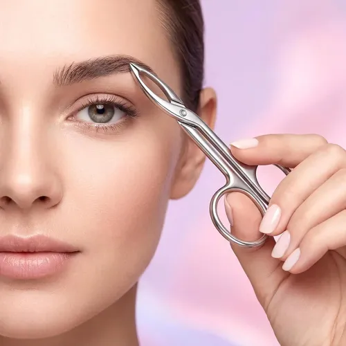 Pinzas Para Cejas Acero Inoxidable Precisión 2 Unidades