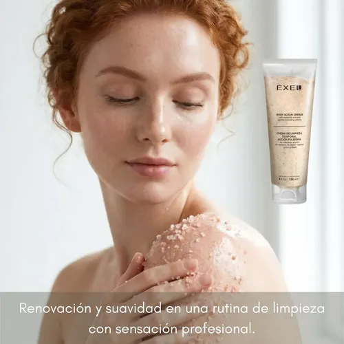 Crema Limpieza Corporal Accion Pulir Exel Grano Grueso 120ml