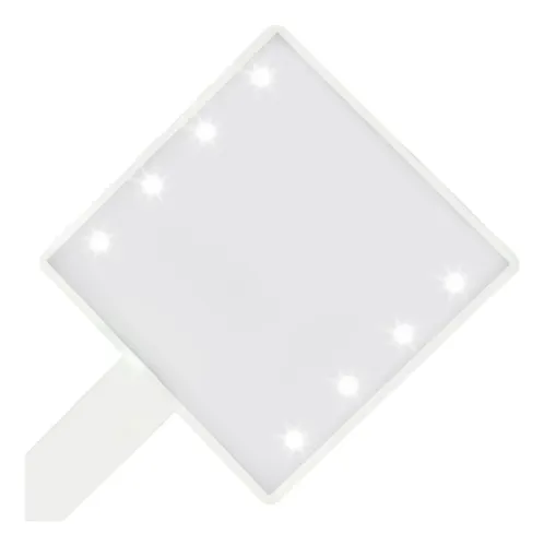 4 Espejo De Maquillaje Compacto Pequeño Con Luz 4 Piezas