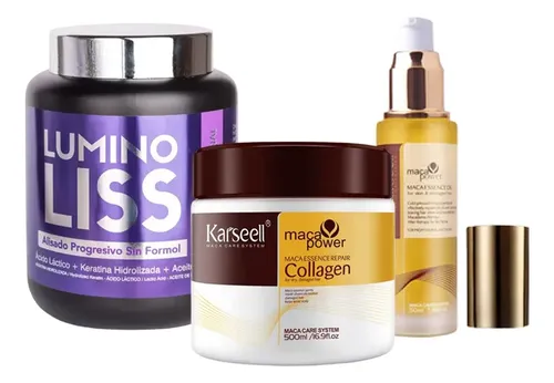 Alisado Lumino Liss Sin Formol 1 Kilo + Kit Karseell