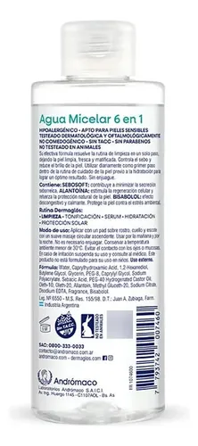 Dermaglós Facial Agua Micelar Piel Mixta A Grasa