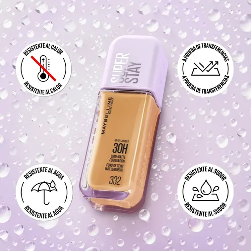 Base De Maquillaje Superstay Lumi Matte Maybelline Tono 125