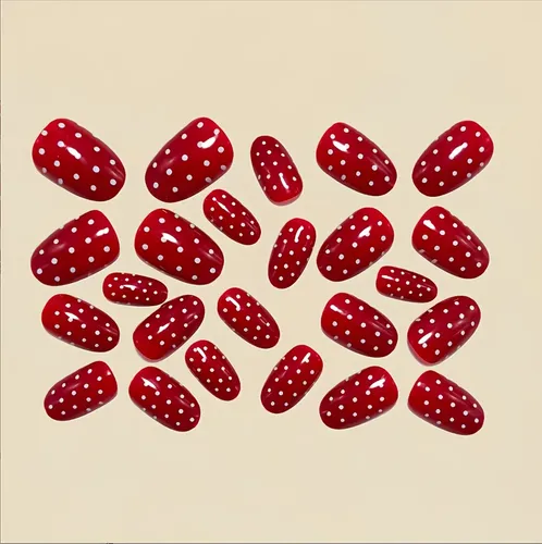 Calcomanías De Uñas De San Valentín, Vintage, Rojas A