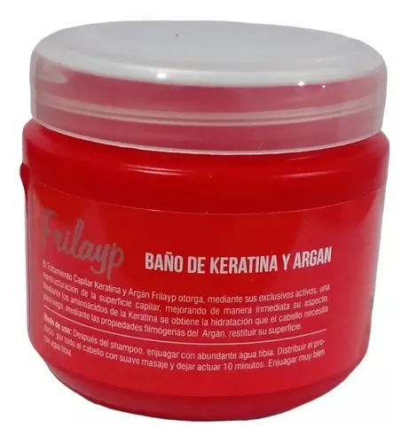Frilayp Keratina Baño De Crema Nutritivo 240grs X6 Unidades.