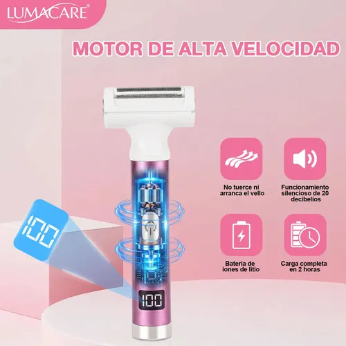 4 En 1 Depiladora Eléctrica Facial Rasuradora Para Mujer Rosa
