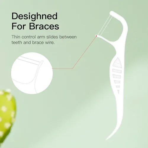 Hilo Dental Para Brackets Profesional X300 Unidades Naranja