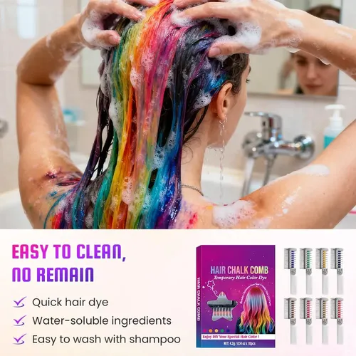Peine De Color Del Pelo Instantáneo Actualizado De 2026-2pcs