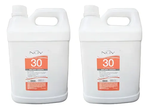 Agua Oxigenada Nov Oxidante Crema 30vol Bidón Por 4800ml X2
