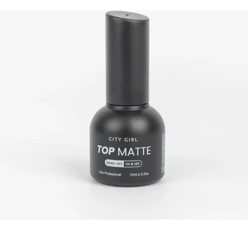 Top Coat Matte De 10ml City Girl Acabado Mate Premium