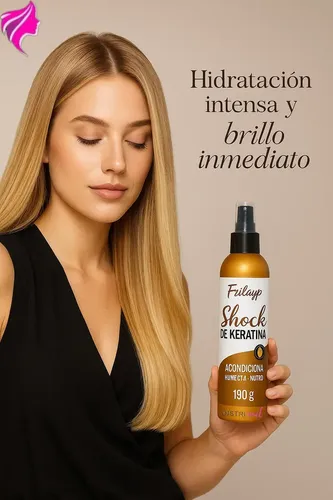 Frilayp Spray Shock De Keratina X190g Humecta Acondiciona